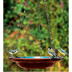 CJ Wildlife Ceramic Hanging Bird Bath Water Dish